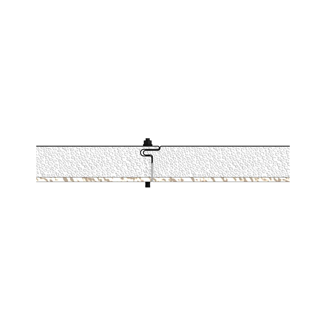 Soğuk Oda Tipi Sac-EPS-Fibercement Panel — teknik çizim 2